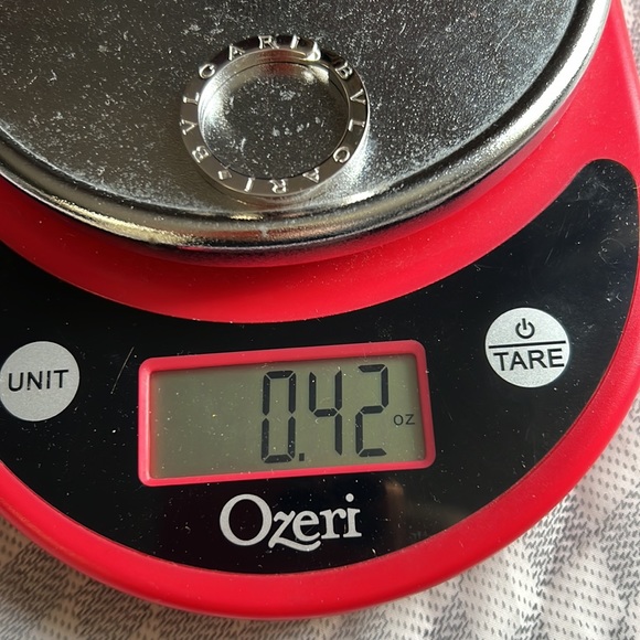 Auth. BVLGARI BVLGARI KEYRING silver 925  unisex minimalist logo w. Box - Picture 6 of 16